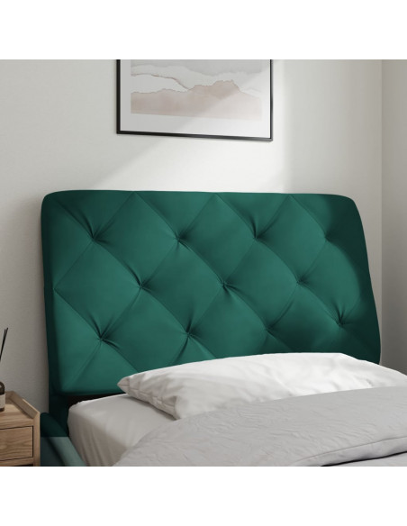 Cuscino Testiera Verde Scuro 90 cm in Velluto