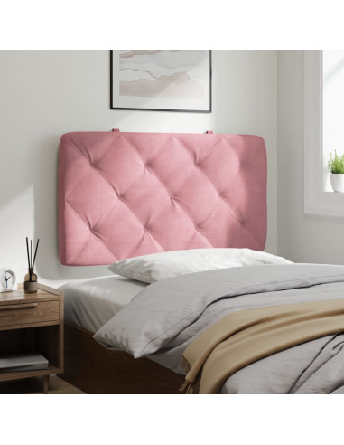 Cuscino Testiera Rosa 90 cm in Velluto