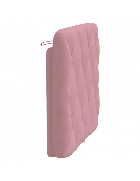 Cuscino Testiera Rosa 90 cm in Velluto
