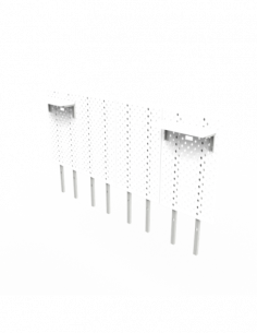 DEZCTOP DESK PANNELLI KIT 4 PEZZI PER SCRIVANIA 120 AC-BFTDB4X-WH1 WHITE/GR