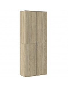 Credenza Rovere Sonoma 70x35x180 cm in Legno Multistrato