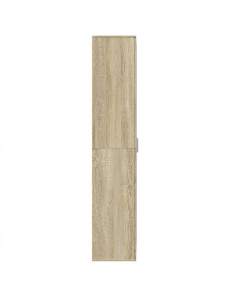Credenza Rovere Sonoma 70x35x180 cm in Legno Multistrato