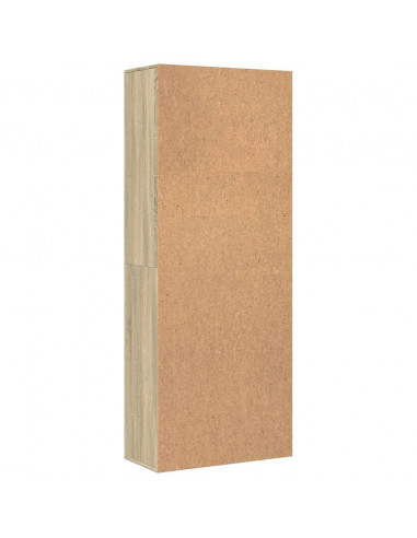 Credenza Rovere Sonoma 70x35x180 cm in Legno Multistrato