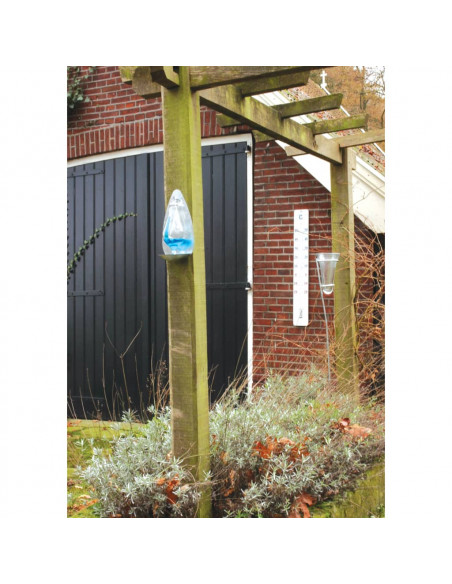 Esschert Design Barometro Vetro Meteo con Supporto in Ghisa 0,5 L TH31