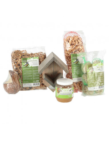 Esschert Design Set Completo di Mangiatoie per Uccelli L