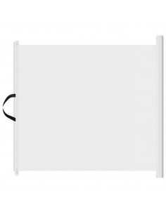 Cancelletto Retrattile per Animali Domestici Bianco 82,5x125 cm