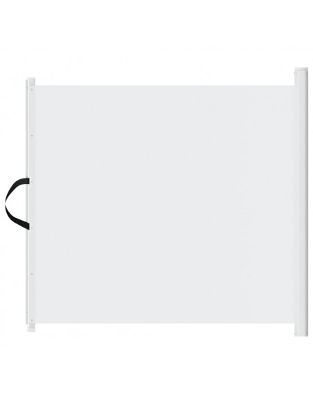 Cancelletto Retrattile per Animali Domestici Bianco 82,5x125 cm