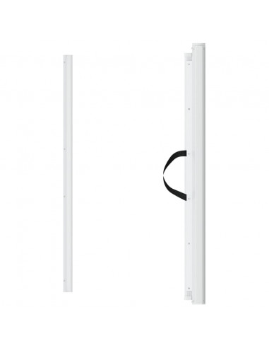 Cancelletto Retrattile per Animali Domestici Bianco 82,5x125 cm