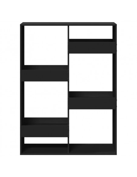 Divisorio Nero 100x33x135 cm in Truciolato