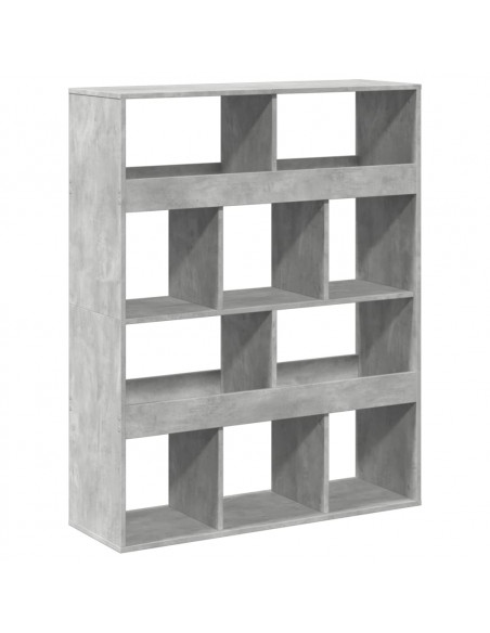 Divisorio Stanza Grigio Cemento 100x33x125,5 cm in Truciolato