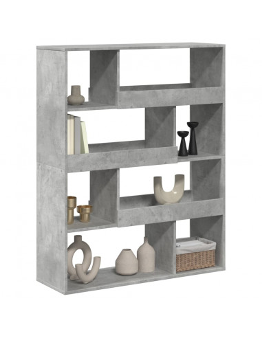 Divisorio Stanza Grigio Cemento 100x33x125,5 cm in Truciolato