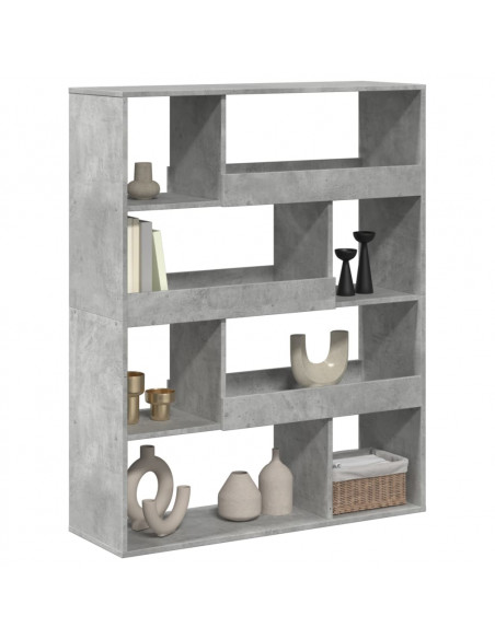 Divisorio Stanza Grigio Cemento 100x33x125,5 cm in Truciolato