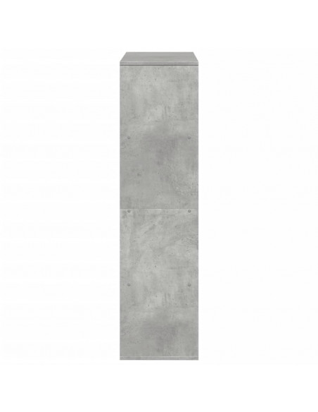 Divisorio Stanza Grigio Cemento 100x33x125,5 cm in Truciolato