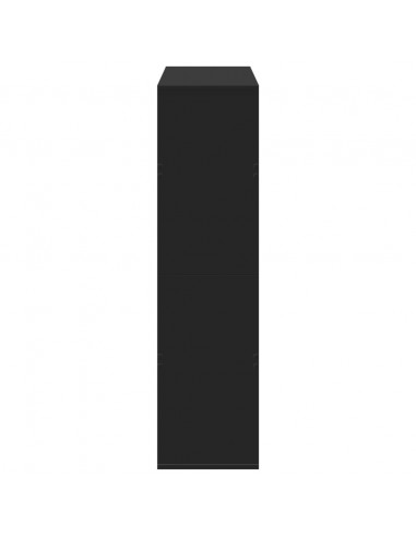 Divisorio Stanza Nero 100x33x125,5 cm in Truciolato