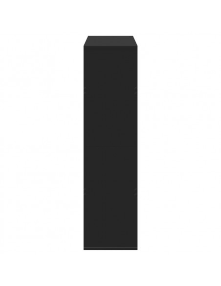 Divisorio Stanza Nero 100x33x125,5 cm in Truciolato