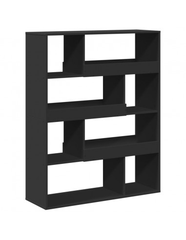 Divisorio Stanza Nero 100x33x125,5 cm in Truciolato