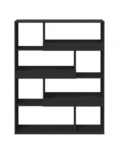 Divisorio Stanza Nero 100x33x125,5 cm in Truciolato