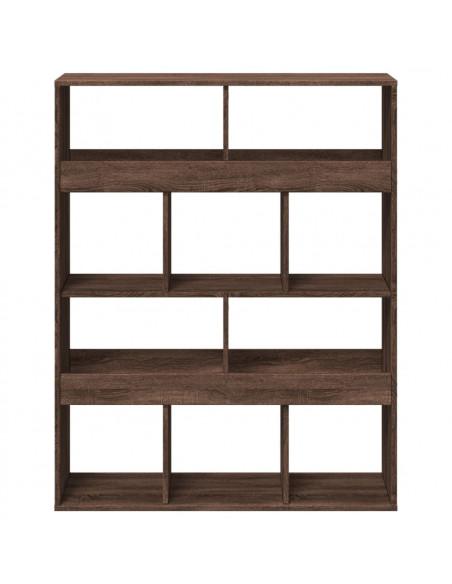 Divisorio Stanza Rovere Marrone 100x33x125,5 cm in Truciolato
