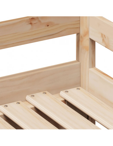 Dormeuse con Cassetti 90x200 cm Legno Massello Pino