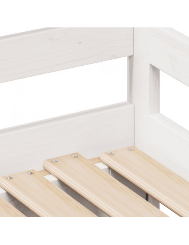 Dormeuse Letto Estraibile e Cassetti Bianco 90x190cm Legno Pino