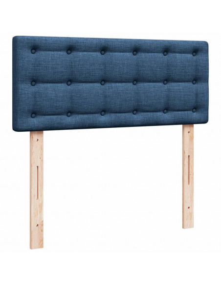 Giroletto a Molle con Materasso Blu 120x190 cm in Tessuto