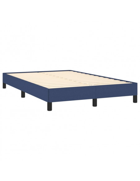 Giroletto a Molle con Materasso Blu 120x190 cm in Tessuto