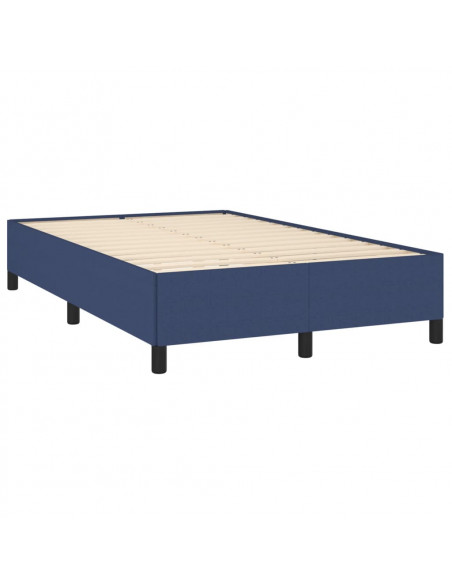 Giroletto a Molle con Materasso Blu 120x190 cm in Tessuto