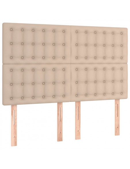 Giroletto a Molle con Materasso Cappuccino 140x190cm Similpelle