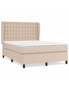 Giroletto a Molle con Materasso Cappuccino 140x190cm Similpelle 2