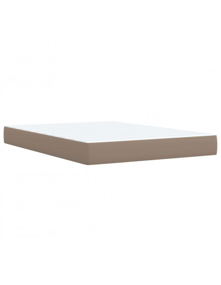Giroletto a Molle con Materasso Cappuccino 140x200cm Similpelle