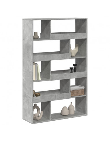 Libreria Grigio Cemento 100x33x156,5 cm in Truciolato