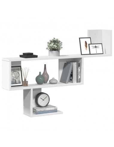 Scaffale a Parete Bianco 100x15x70 cm in Legno Multistrato