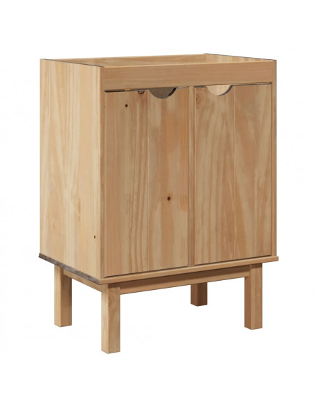 Mobile da Bagno OTTA 59x40x80 cm in Legno Massello di Pino