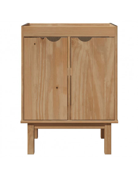 Mobile da Bagno OTTA 59x40x80 cm in Legno Massello di Pino