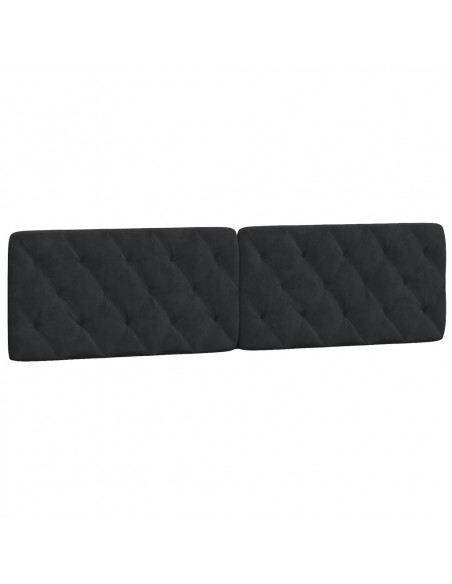 Giroletto con Luci LED Nero 200x200 cm in Velluto
