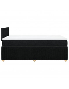 Giroletto a Molle con Materasso Nero 120x190 cm in Tessuto 2