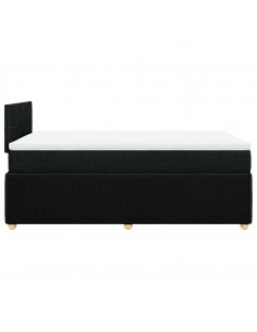 Giroletto a Molle con Materasso Nero 120x190 cm in Tessuto 2