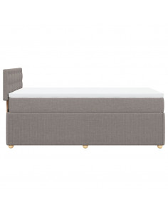 Giroletto a Molle con Materasso Tortora 100x200 cm in Tessuto 2