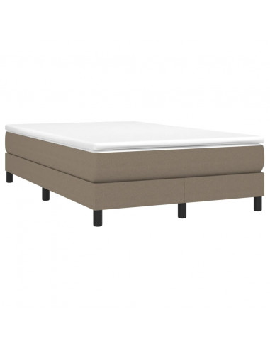 Giroletto a Molle con Materasso Tortora 120x190 cm in Tessuto