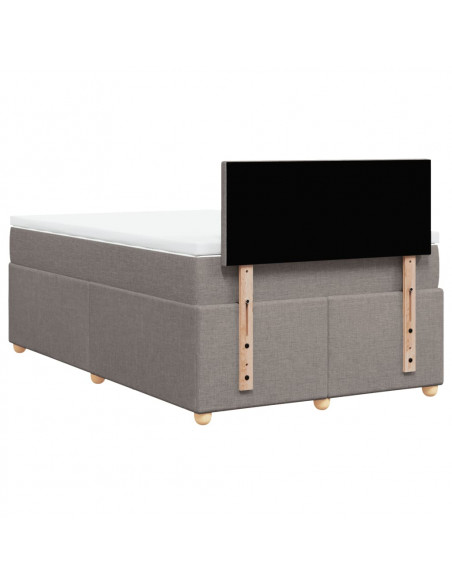 Giroletto a Molle con Materasso Tortora 120x190 cm in Tessuto