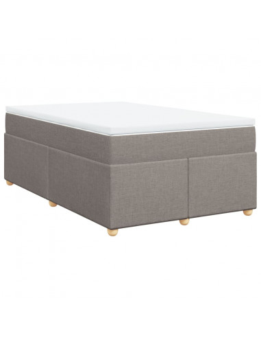 Giroletto a Molle con Materasso Tortora 120x190 cm in Tessuto