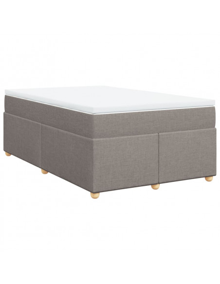 Giroletto a Molle con Materasso Tortora 120x190 cm in Tessuto