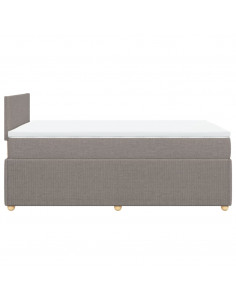 Giroletto a Molle con Materasso Tortora 120x190 cm in Tessuto 2