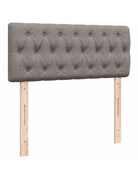 Giroletto a Molle con Materasso Tortora 120x190 cm in Tessuto