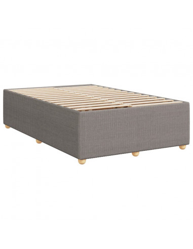 Giroletto a Molle con Materasso Tortora 120x190 cm in Tessuto