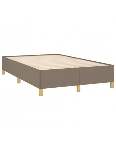 Giroletto a Molle con Materasso Tortora 120x190 cm in Tessuto