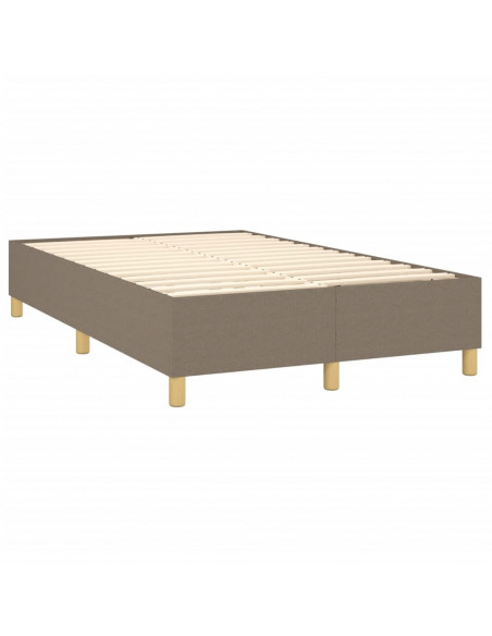 Giroletto a Molle con Materasso Tortora 120x190 cm in Tessuto