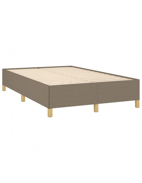 Giroletto a Molle con Materasso Tortora 120x190 cm in Tessuto