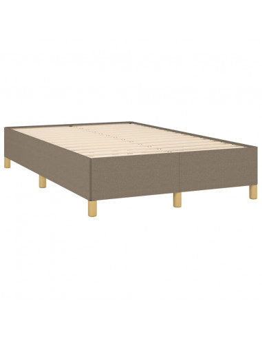 Giroletto a Molle con Materasso Tortora 120x190 cm in Tessuto