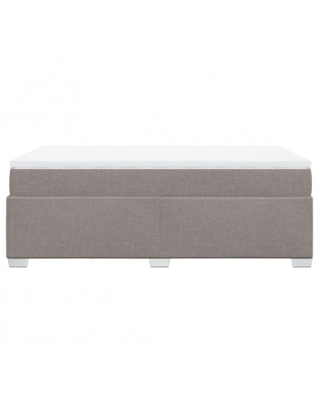 Giroletto a Molle con Materasso Tortora 120x190 cm in Tessuto